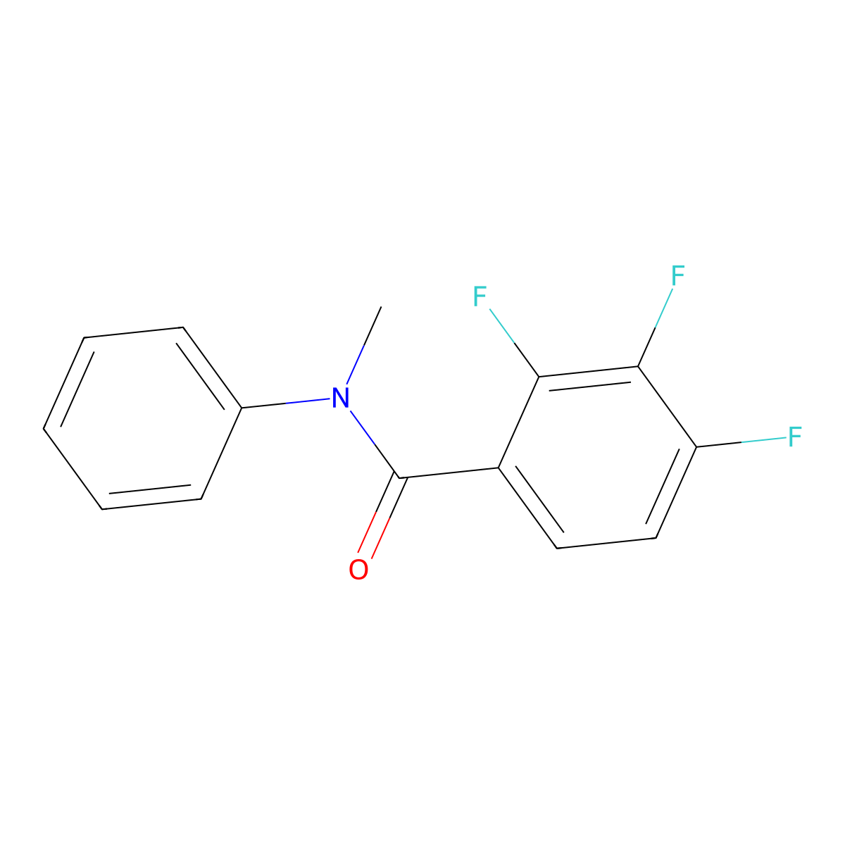 Benzamide, 2,3,4-trifluoro-N-methyl-N-phenyl- molecular structure, CAS 1790350-91-2