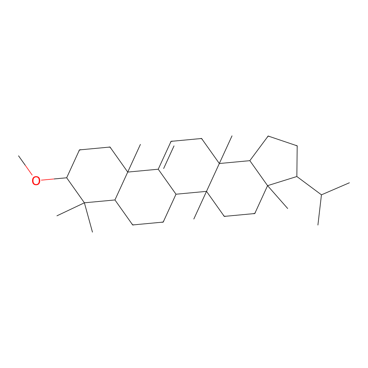 Cylindrin molecular structure, CAS 17904-55-1
