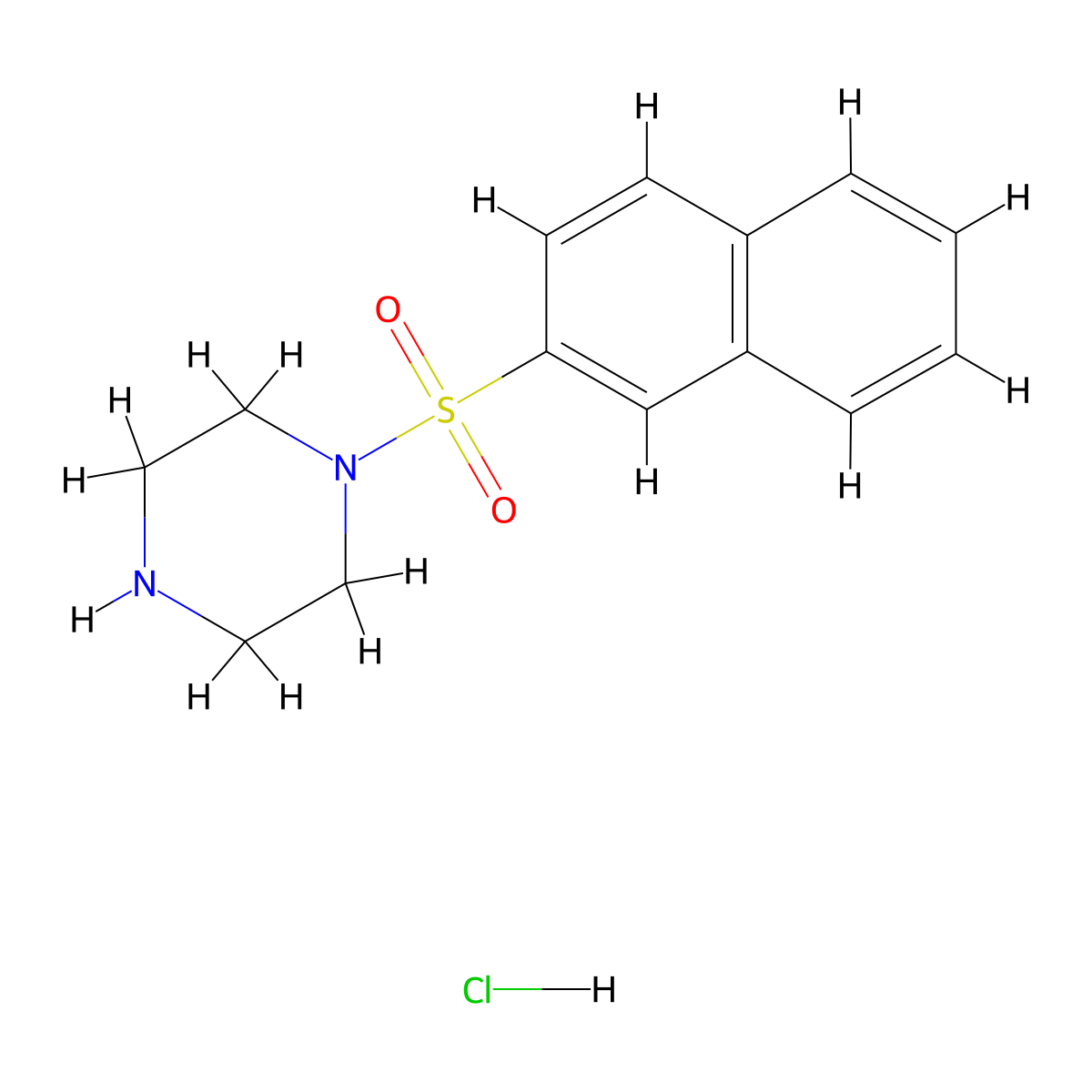 1-(Naphthalene-2-sulfonyl)piperazine hydrochloride molecular structure, CAS 179051-29-7