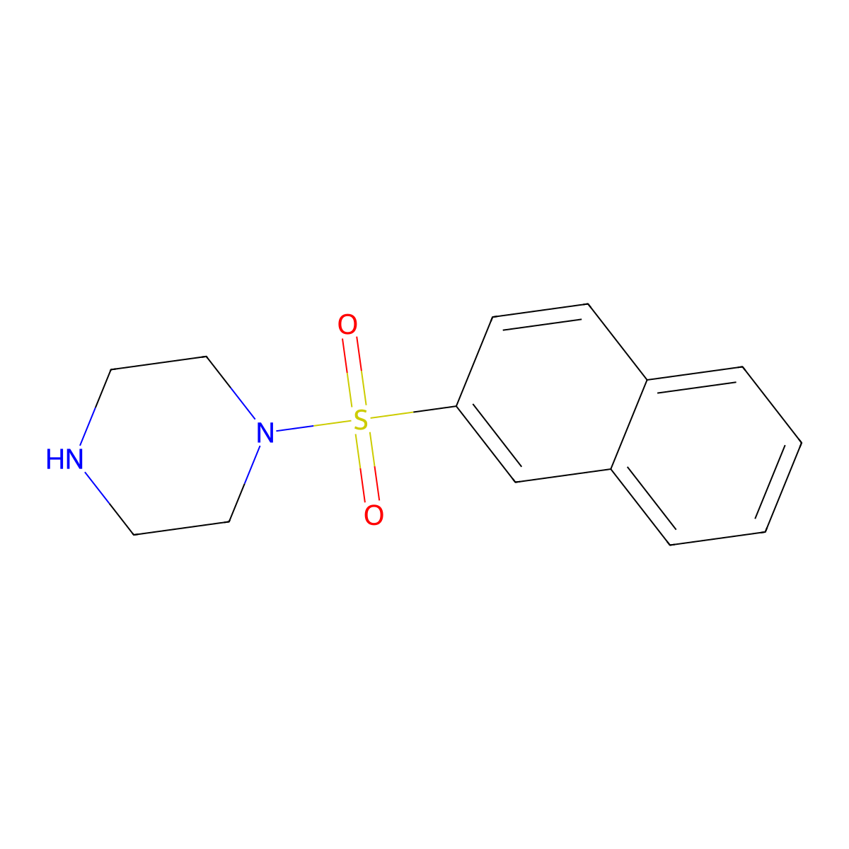 1-(Naphthalene-2-sulfonyl)-piperazine molecular structure, CAS 179051-76-4