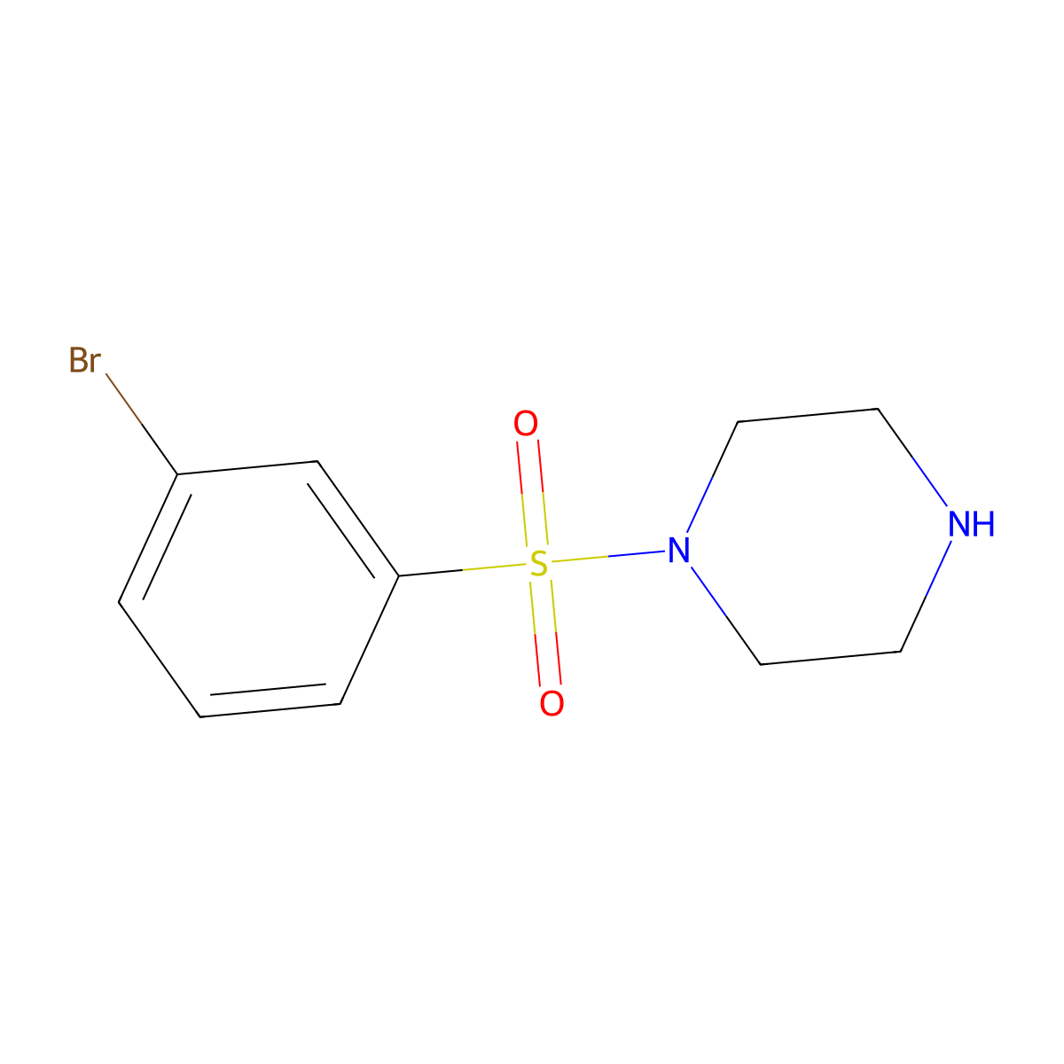 1-(3-Bromobenzenesulfonyl)piperazine molecular structure, CAS 179051-77-5