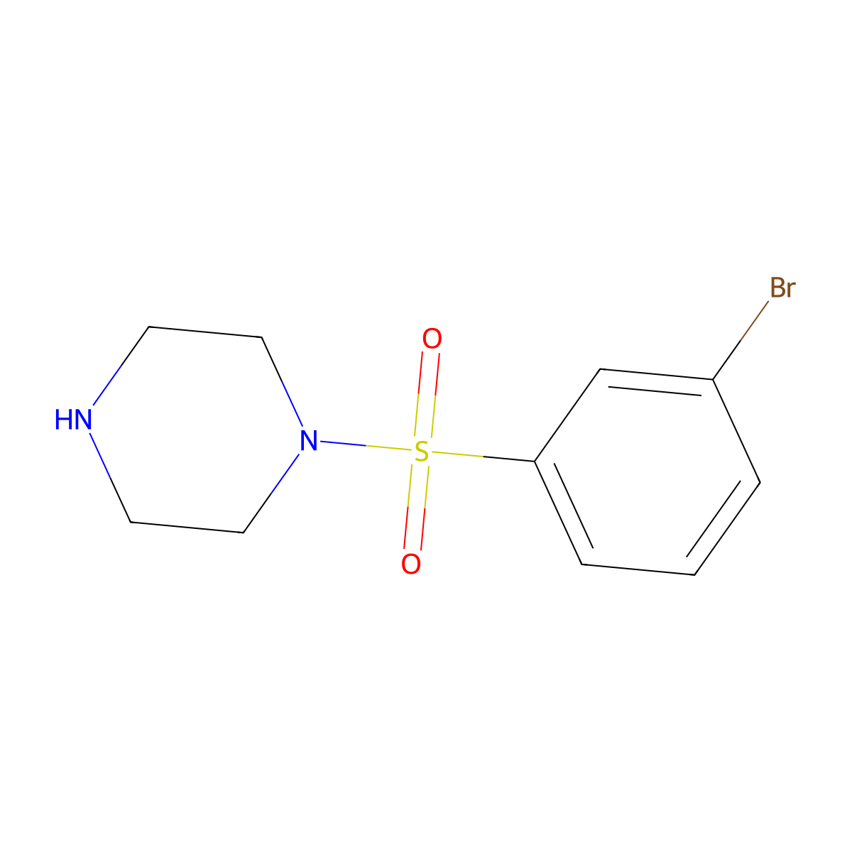 1-(3-Bromobenzenesulfonyl)piperazine molecular structure, CAS 179051-77-5
