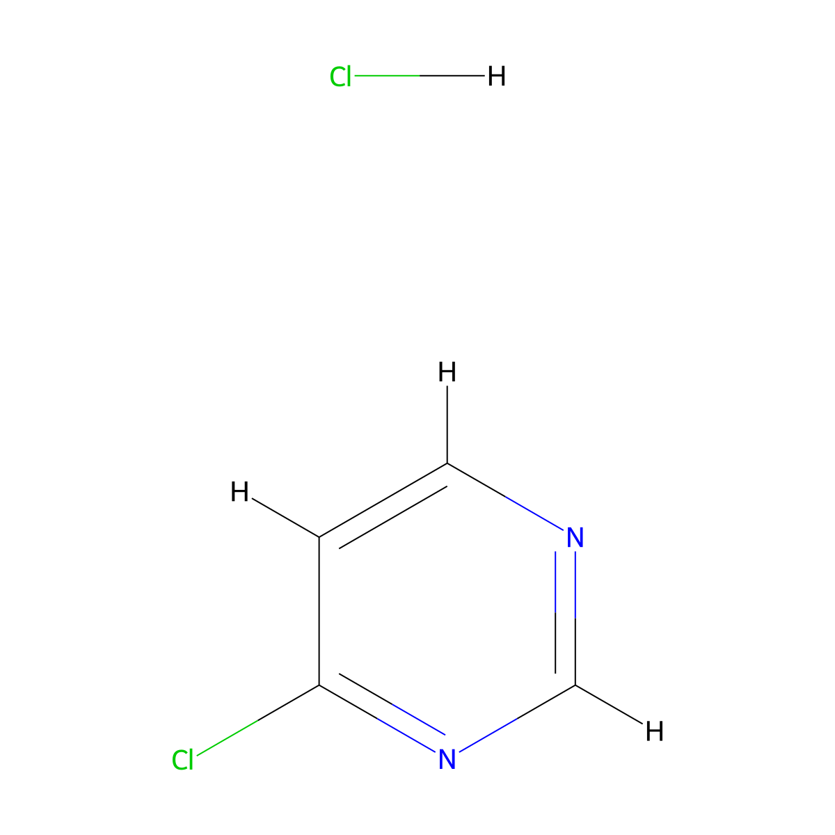 4-Chloropyrimidine hydrochloride molecular structure, CAS 179051-78-6