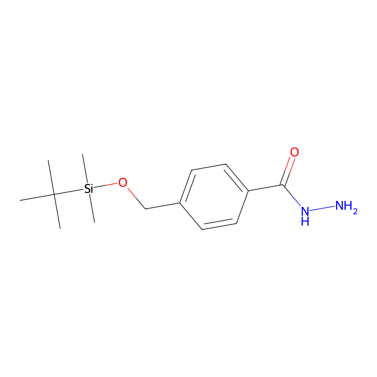4-(Tert-butyldimethylsilyloxy)methylbenzhydrazide molecular structure, CAS 179055-96-0