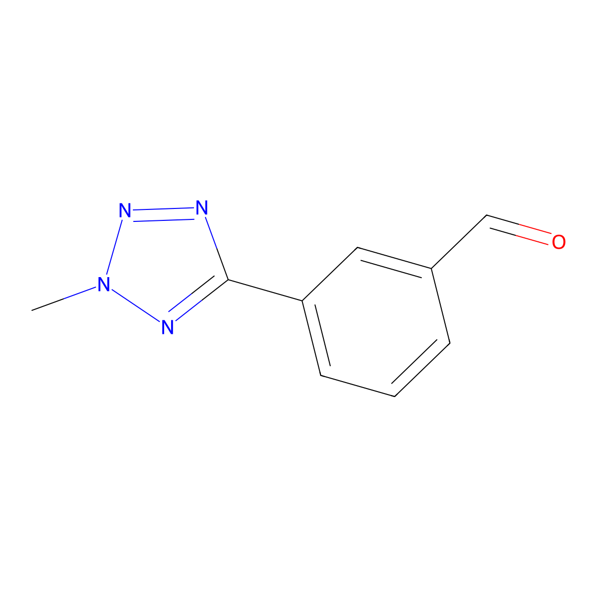 3-(2-Methyl-tetrazol-5-yl)-benzaldehyde molecular structure, CAS 179056-01-0