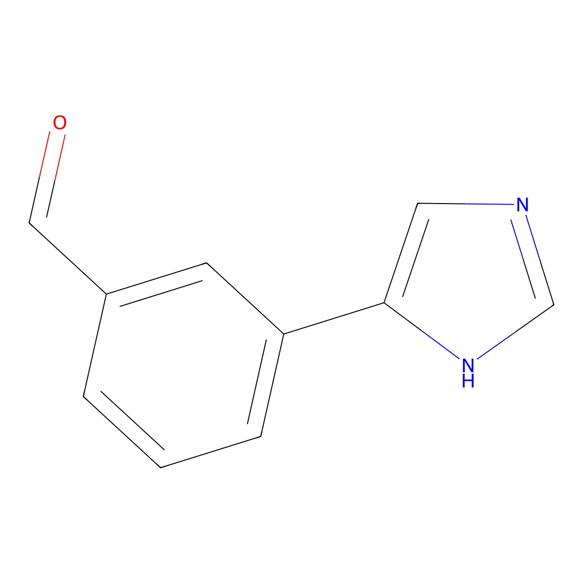3-(1H-Imidazol-4-yl)benzaldehyde molecular structure, CAS 179056-81-6