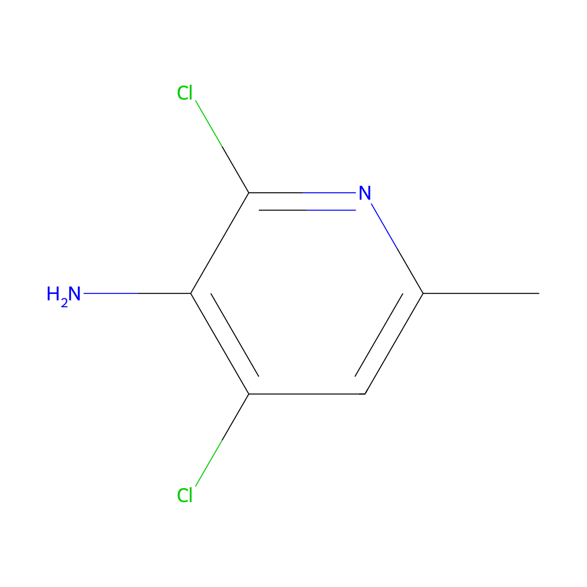 2,4-Dichloro-6-methylpyridin-3-amine molecular structure, CAS 179056-98-5