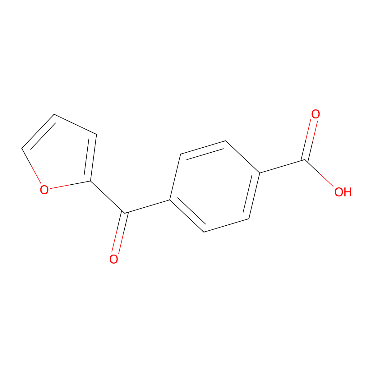 4-(2-Furoyl)benzoic acid molecular structure, CAS 179057-46-6