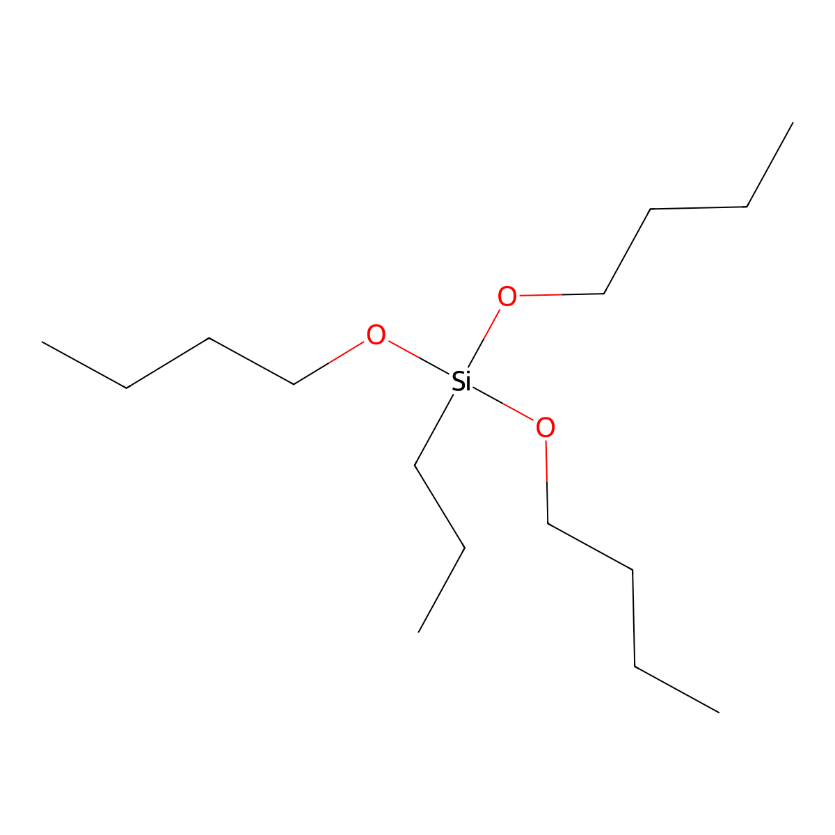 Tributoxypropylsilane molecular structure, CAS 17906-22-8