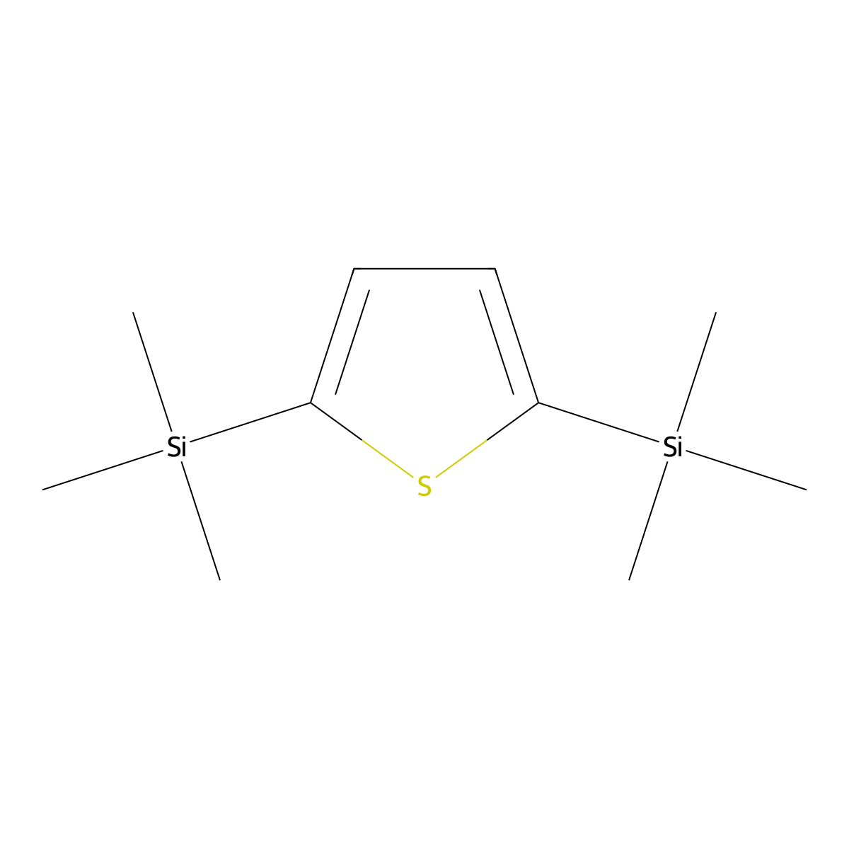 2,5-Bis(trimethylsilyl)thiophene molecular structure, CAS 17906-71-7