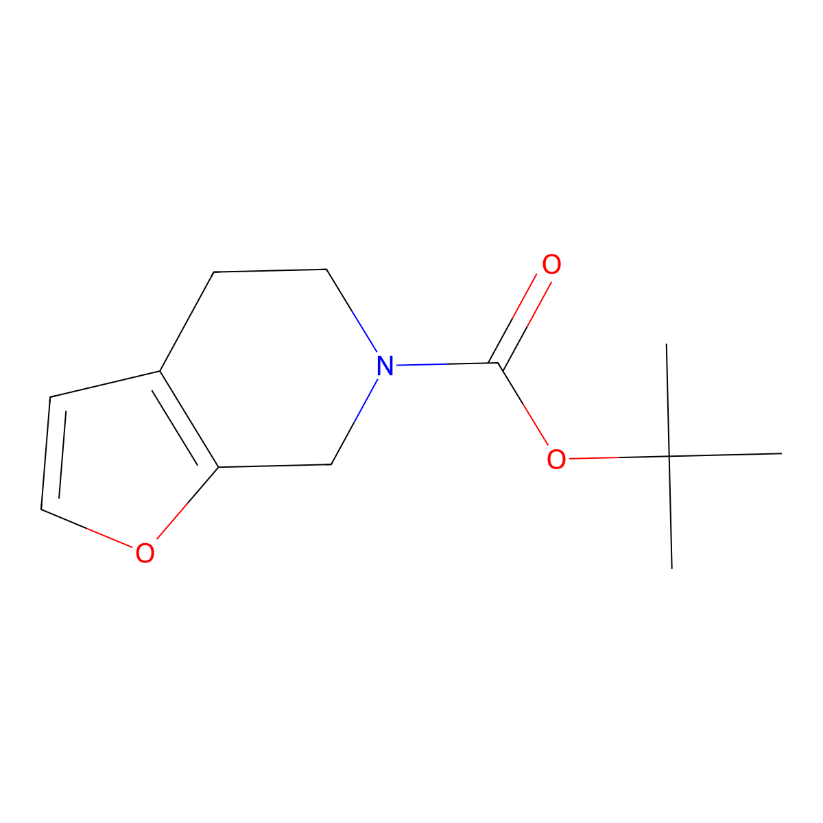 tert-Butyl 4,7-dihydrofuro[2,3-c]pyridine-6(5H)-carboxylate molecular structure, CAS 179060-28-7