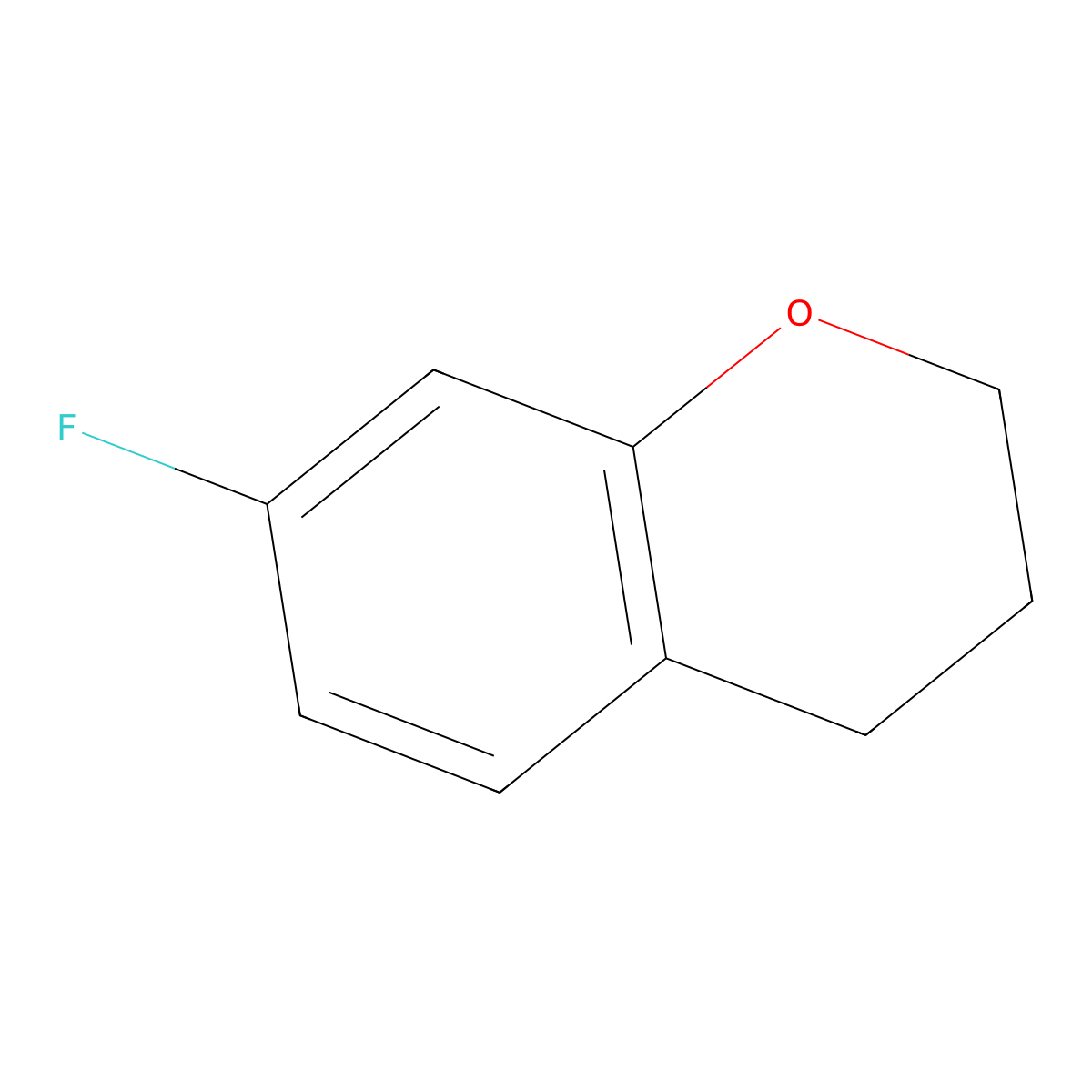 7-Fluorochroman molecular structure, CAS 179071-54-6