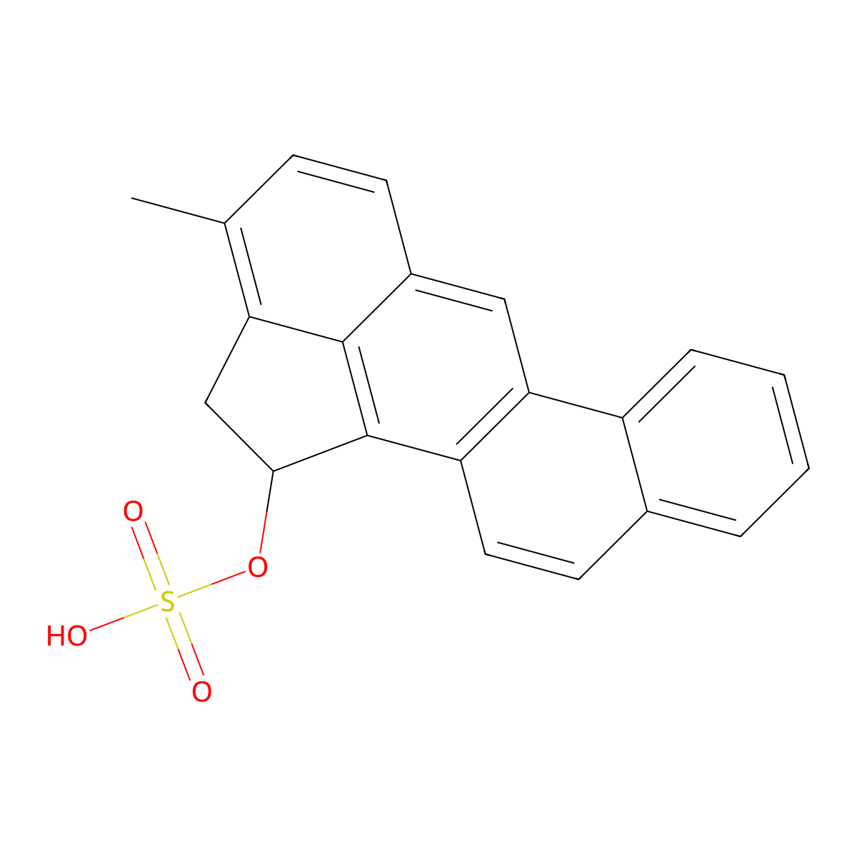 1-Sulfooxy-3-methylcholanthrene molecular structure, CAS 179073-71-3