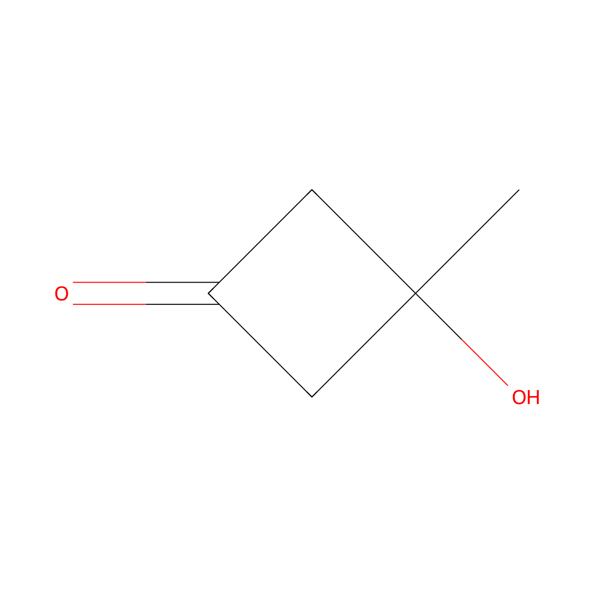 3-Hydroxy-3-methyl-cyclobutanone molecular structure, CAS 179073-80-4