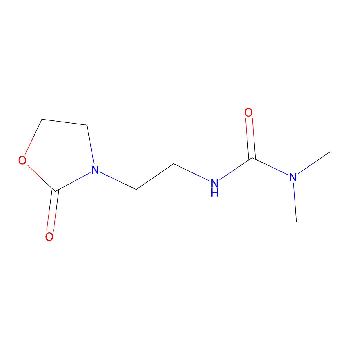 3,3-Dimethyl-1-[2-(2-oxo-1,3-oxazolidin-3-yl)ethyl]urea molecular structure, CAS 1790742-67-4