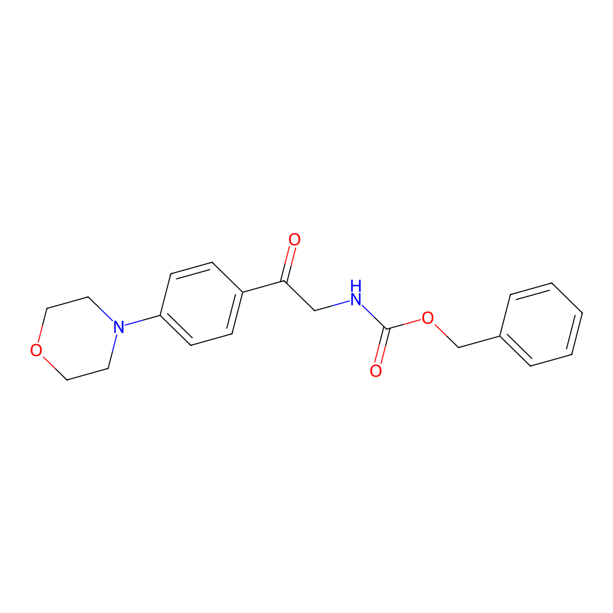 benzyl N-{2-[4-(morpholin-4-yl)phenyl]-2-oxoethyl}carbamate molecular structure, CAS 1790870-82-4