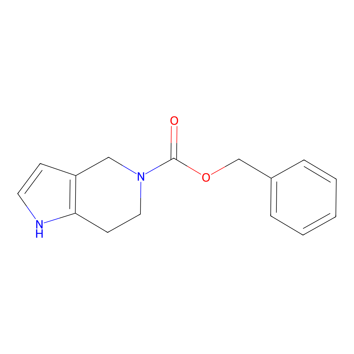 5-Cbz-4,5,6,7-tetrahydro-1H-pyrrolo[3,2-c]pyridine molecular structure, CAS 1790871-13-4