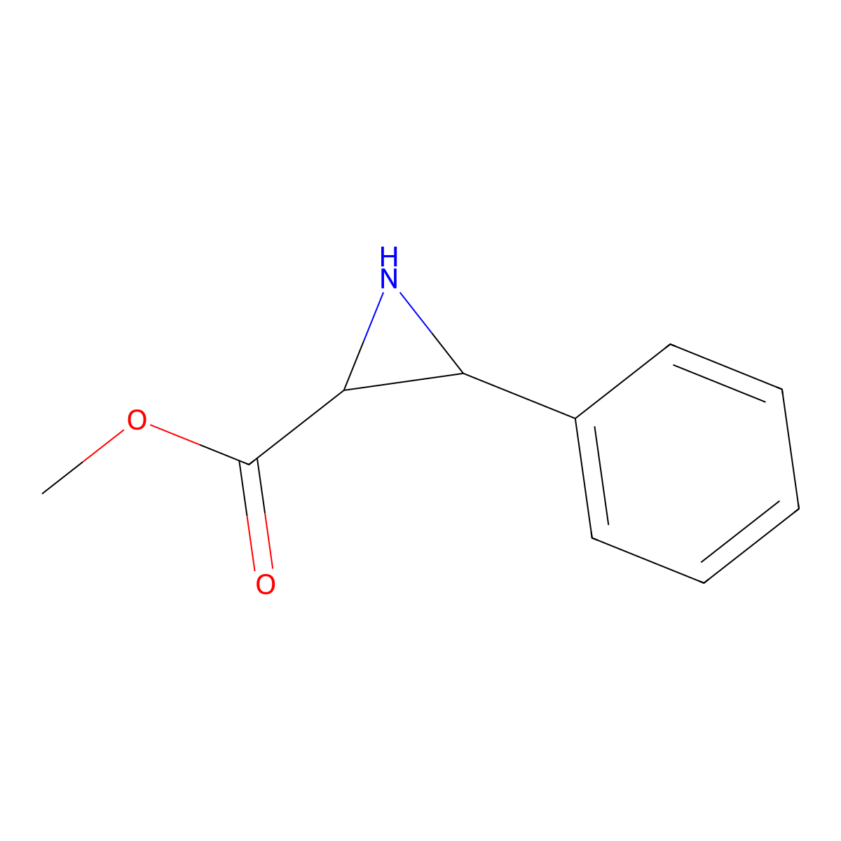 Methyl 3-phenylaziridine-2-carboxylate molecular structure, CAS 179092-78-5