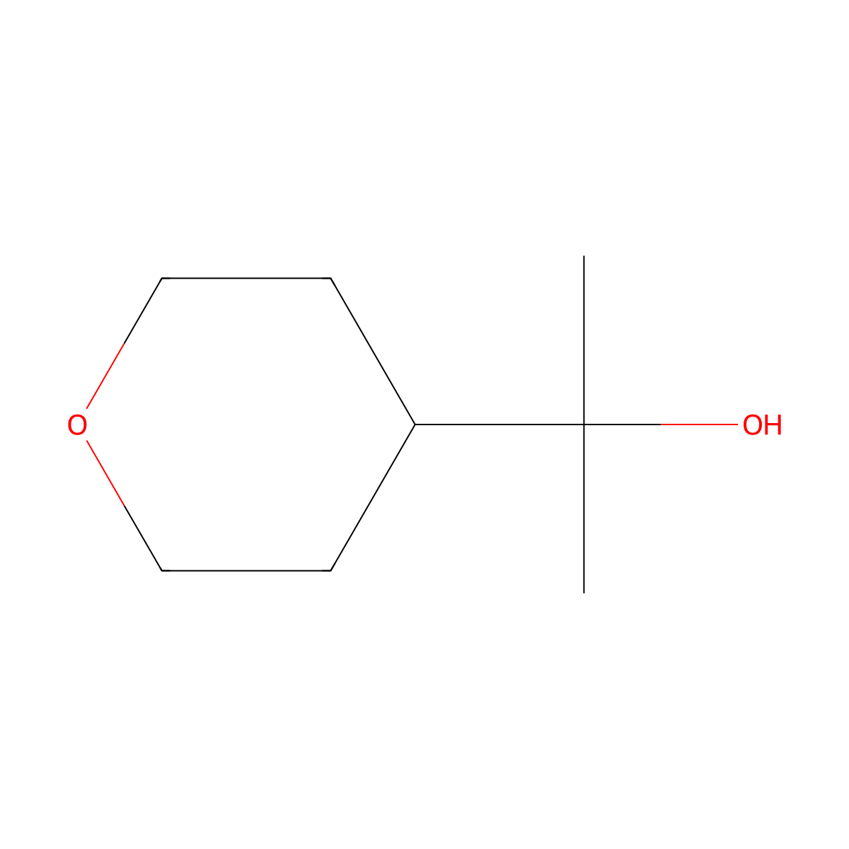 2-(Oxan-4-yl)propan-2-ol molecular structure, CAS 179096-59-4