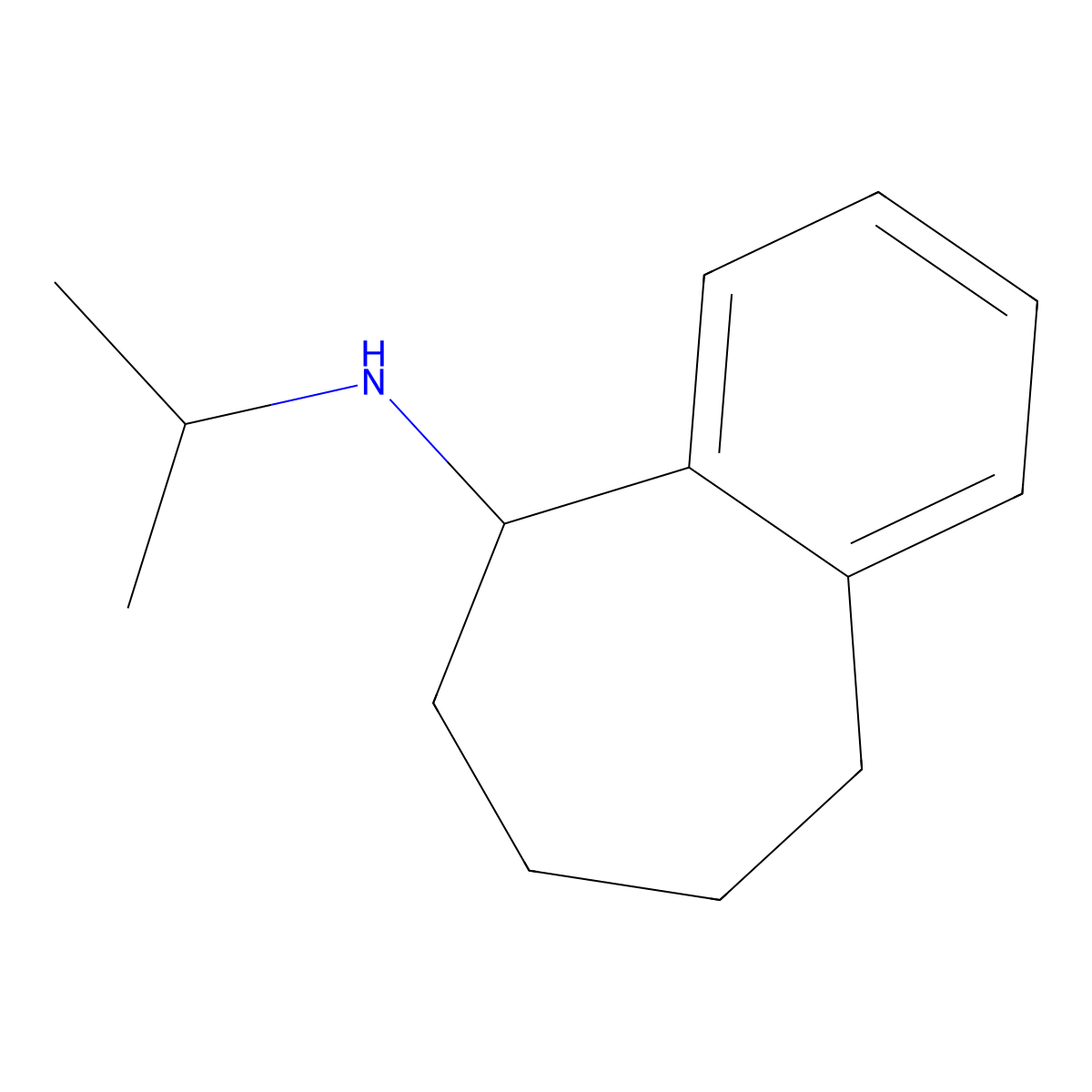 N-(Propan-2-yl)-6,7,8,9-tetrahydro-5H-benzo[7]annulen-5-amine molecular structure, CAS 17910-31-5