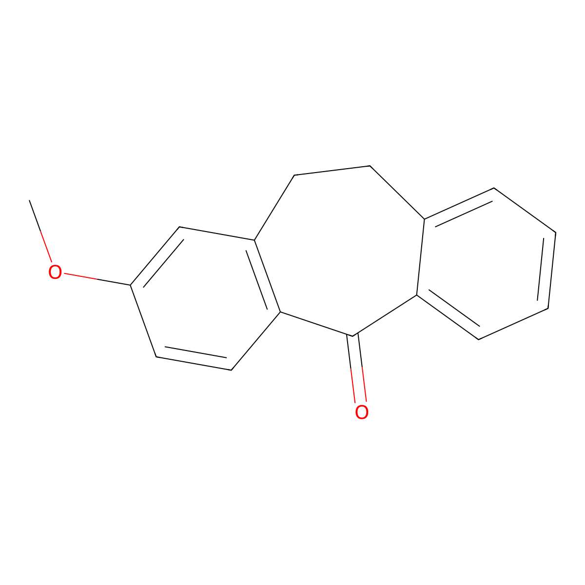 2-Methoxy-dibenzosuberone molecular structure, CAS 17910-72-4