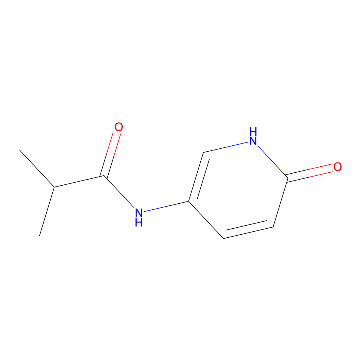 N-(6-hydroxypyridin-3-yl)-2-methylpropanamide molecular structure, CAS 1791078-47-1