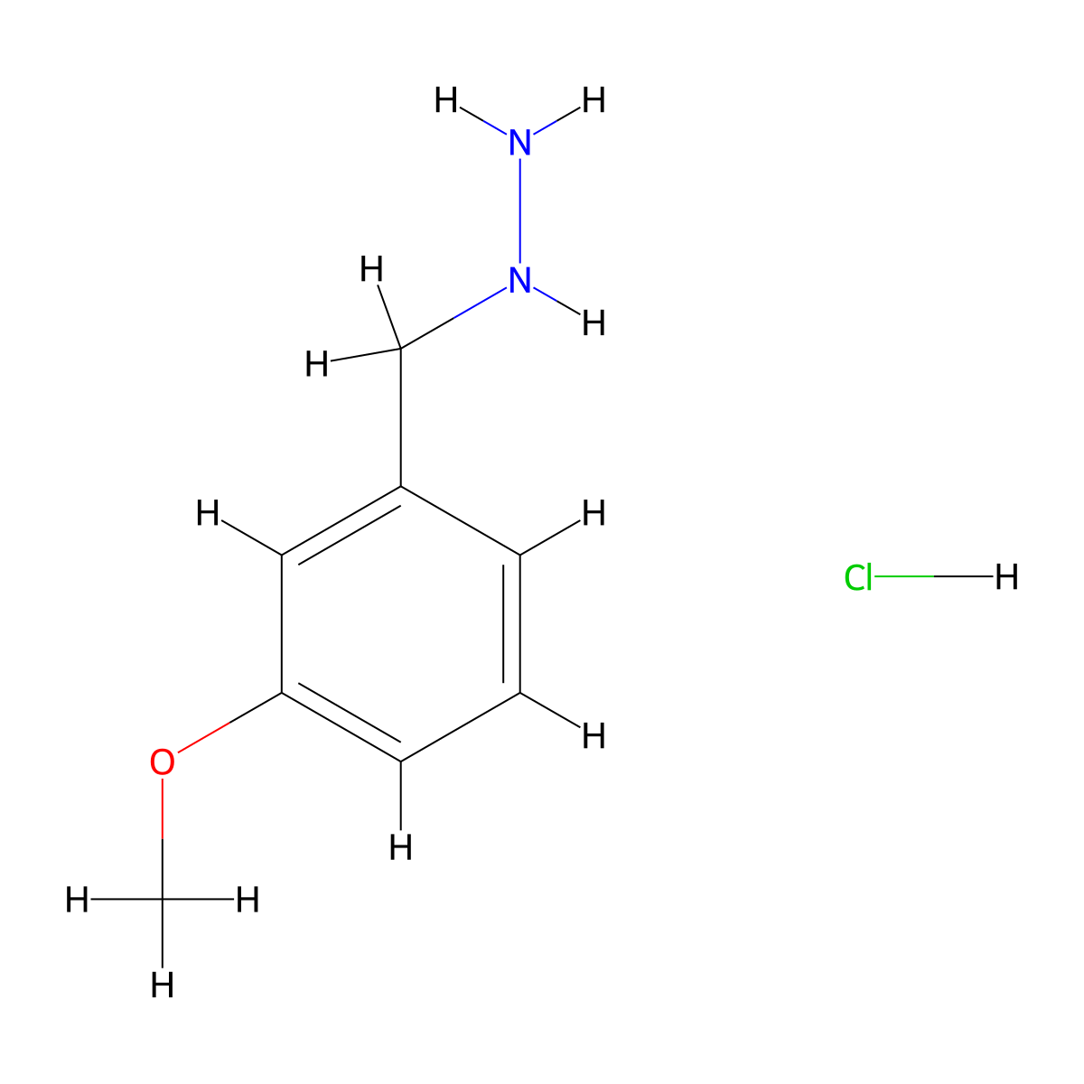 (3-Methoxybenzyl)hydrazine hydrochloride molecular structure, CAS 179108-95-3