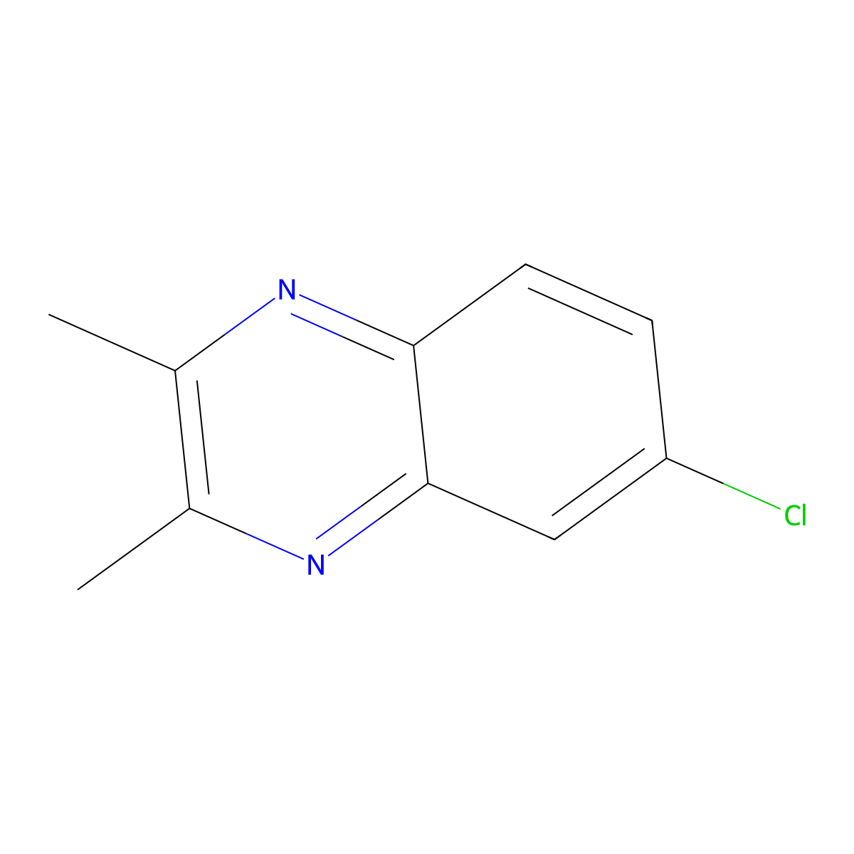 6-Chloro-2,3-dimethylquinoxaline molecular structure, CAS 17911-93-2