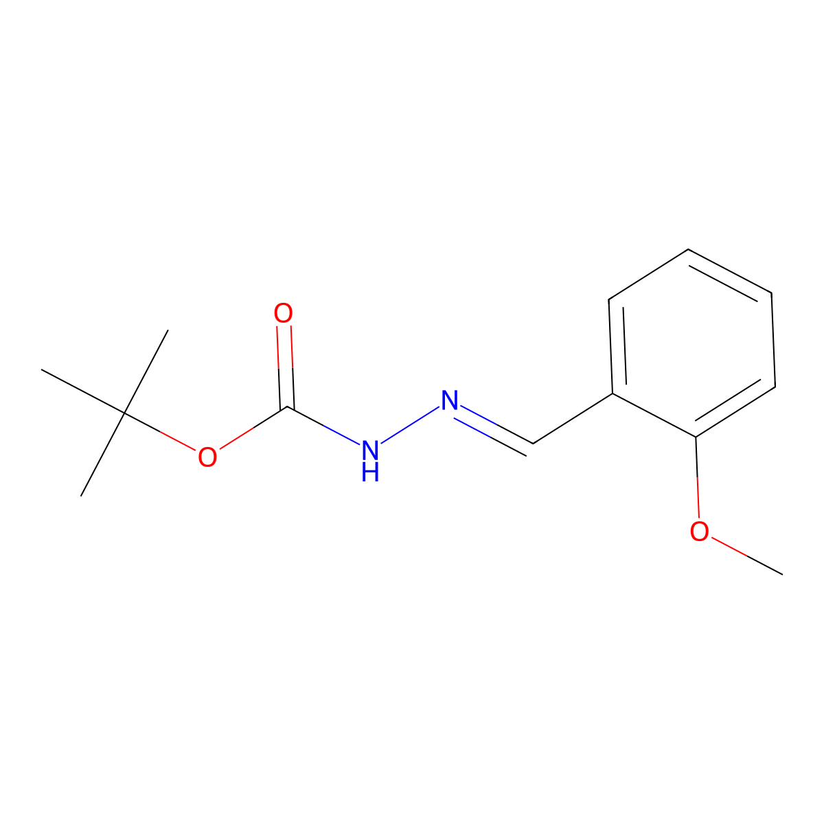 1,1-Dimethylethyl 2-[(2-methoxyphenyl)methylene]hydrazinecarboxylate molecular structure, CAS 179110-13-5
