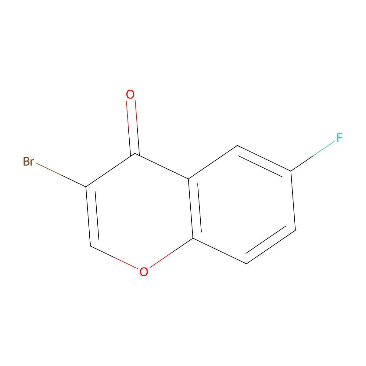 3-Bromo-6-fluorochromone molecular structure, CAS 179111-05-8