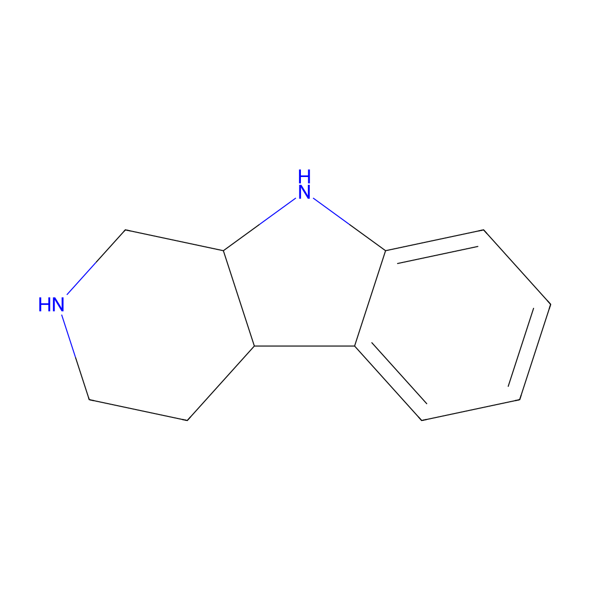 2,3,4,4a,9,9a-hexahydro-1H-pyrido[3,4-b]indole molecular structure, CAS 179111-91-2