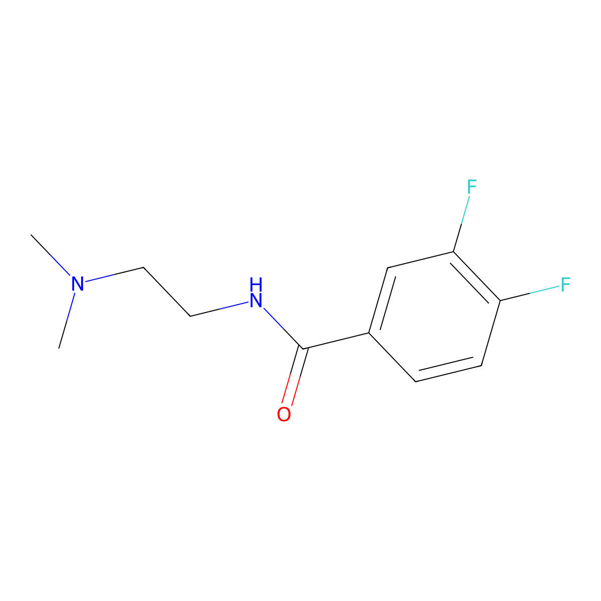 N-(2-(dimethylamino)ethyl)-3,4-difluorobenzamide molecular structure, CAS 1791133-85-1