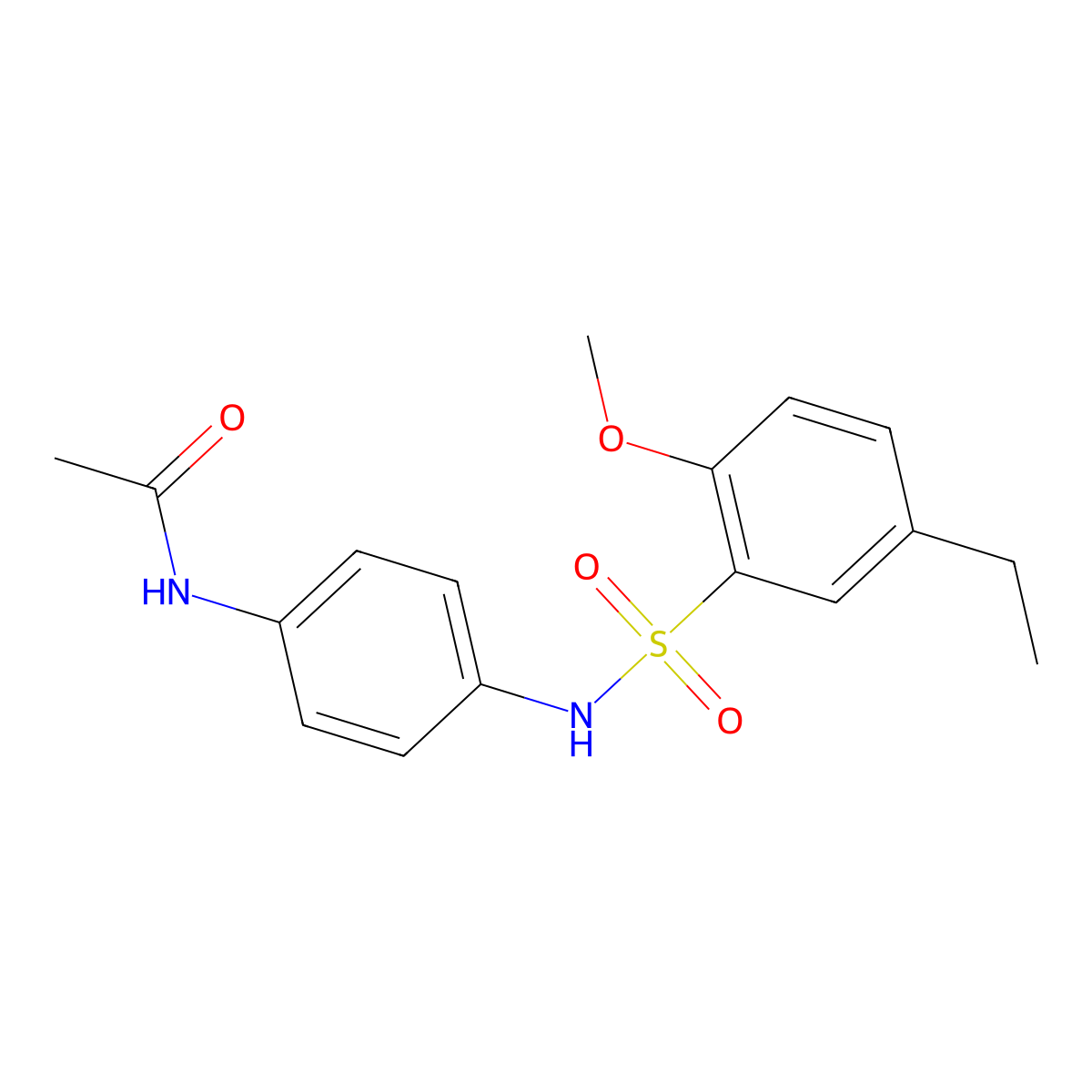N-[4-(5-ethyl-2-methoxybenzenesulfonamido)phenyl]acetamide molecular structure, CAS 1791147-80-2