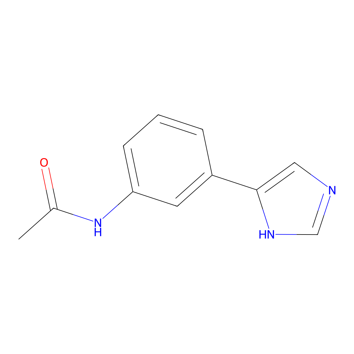 N-[3-(1H-imidazol-4-yl)phenyl]acetamide molecular structure, CAS 1791162-13-4