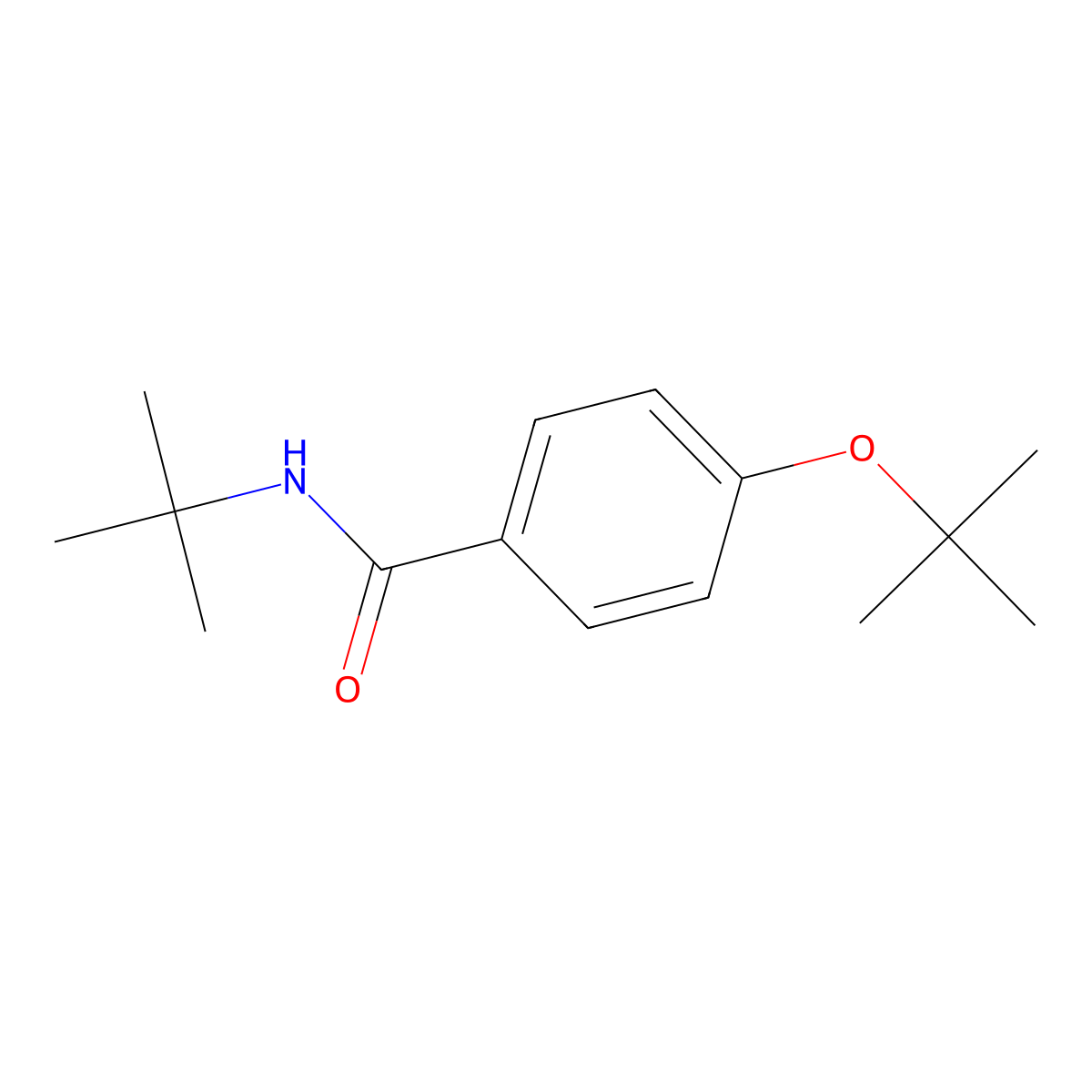4-(1,1-Dimethylethoxy)-N-(1,1-dimethylethyl)benzamide molecular structure, CAS 1791195-19-1