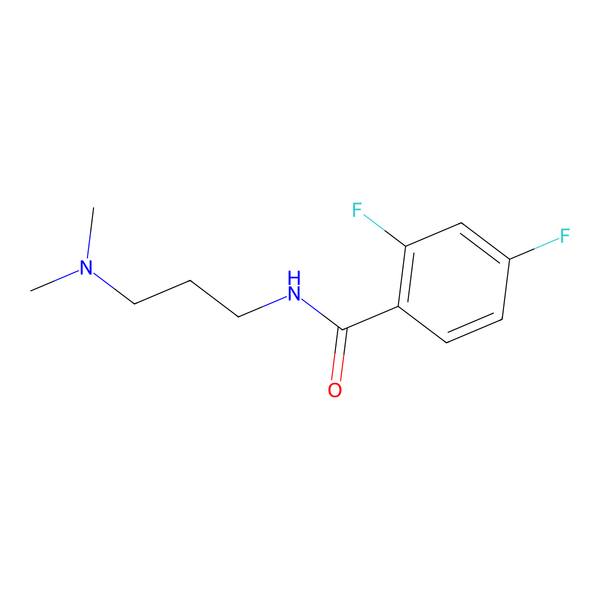 N-[3-(Dimethylamino)propyl]-2,4-difluorobenzamide molecular structure, CAS 1791212-26-4