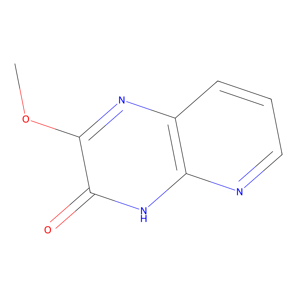 2-Methoxy-3H,4H-pyrido[2,3-b]pyrazin-3-one molecular structure, CAS 179123-08-1