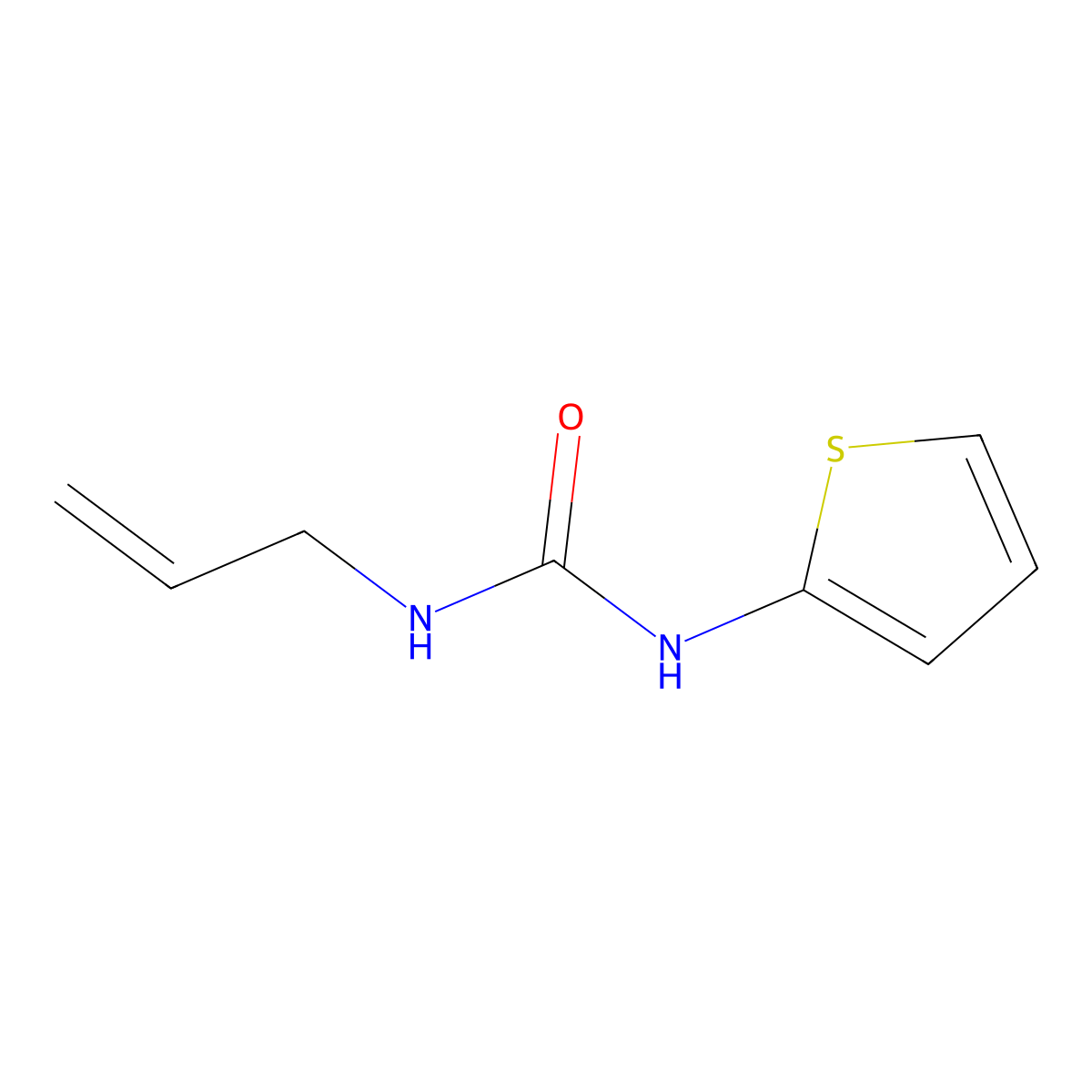 1-Allyl-3-(thiophen-2-yl)urea molecular structure, CAS 1791285-73-8