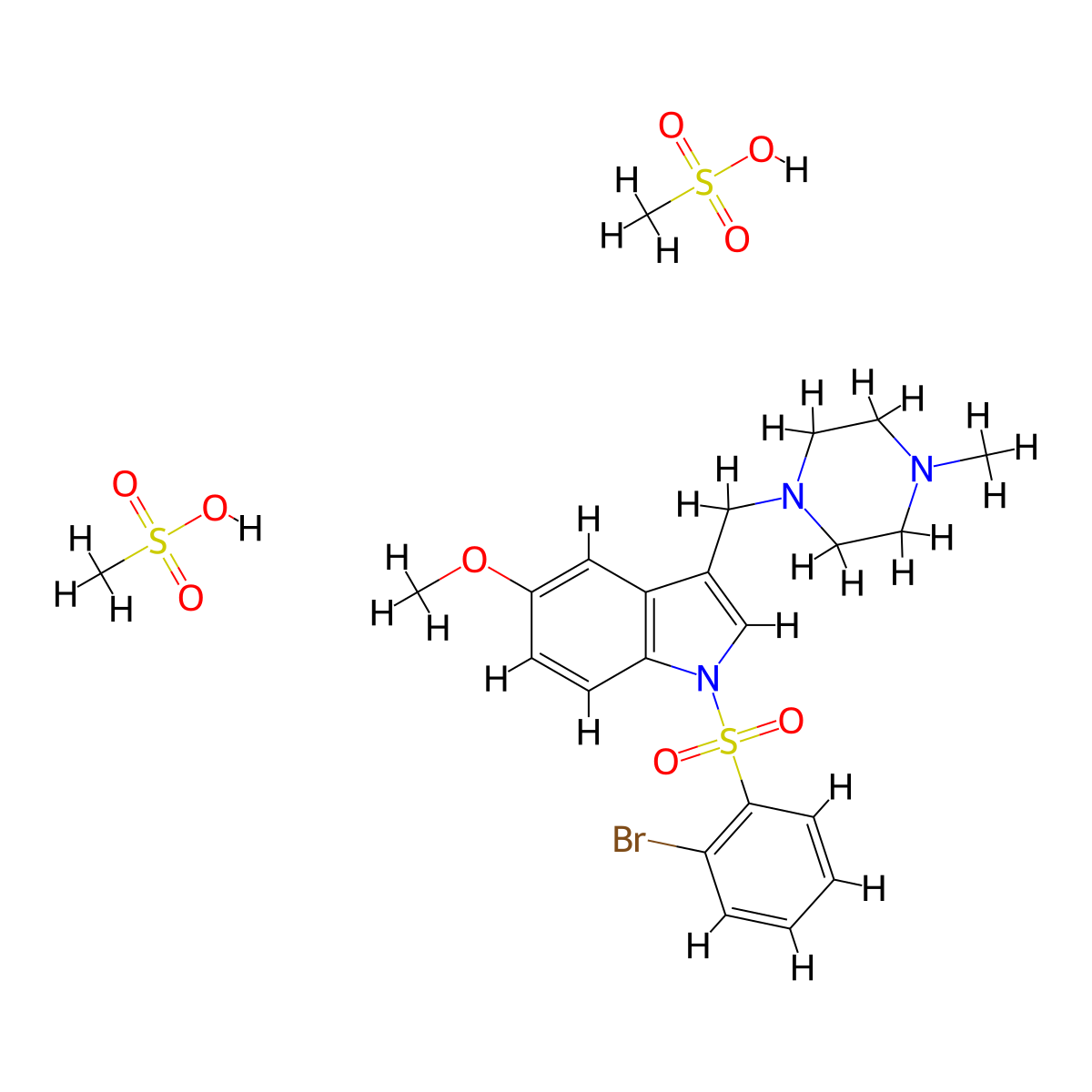 SUVN-502 dimesylate molecular structure, CAS 1791396-46-7