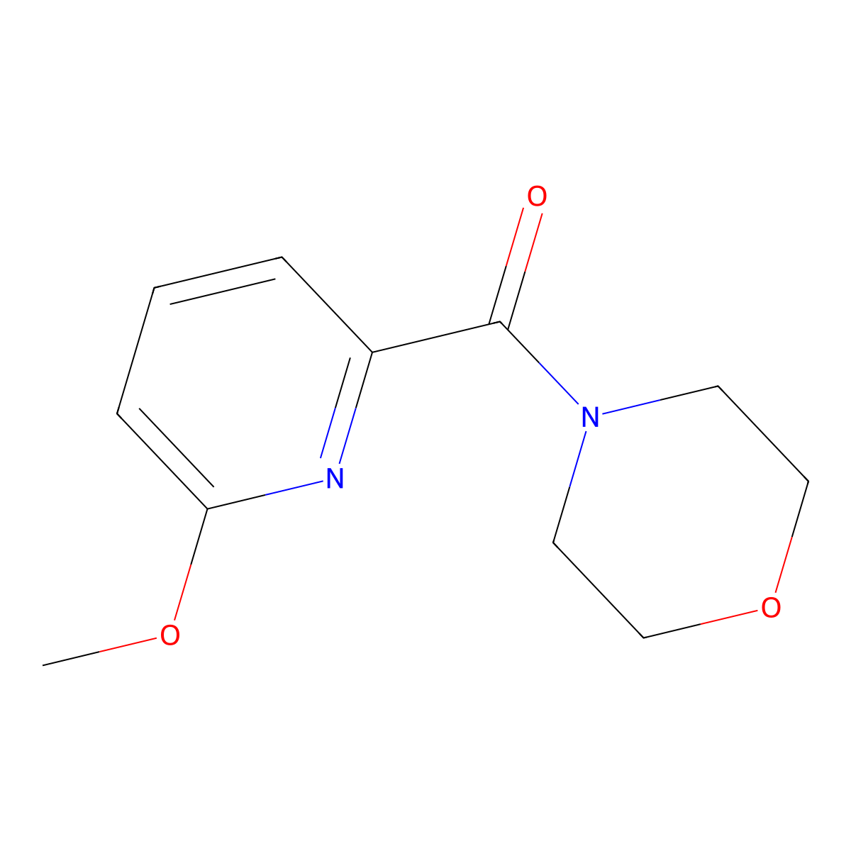 4-[(6-Methoxypyridin-2-yl)carbonyl]morpholine molecular structure, CAS 1791419-73-2
