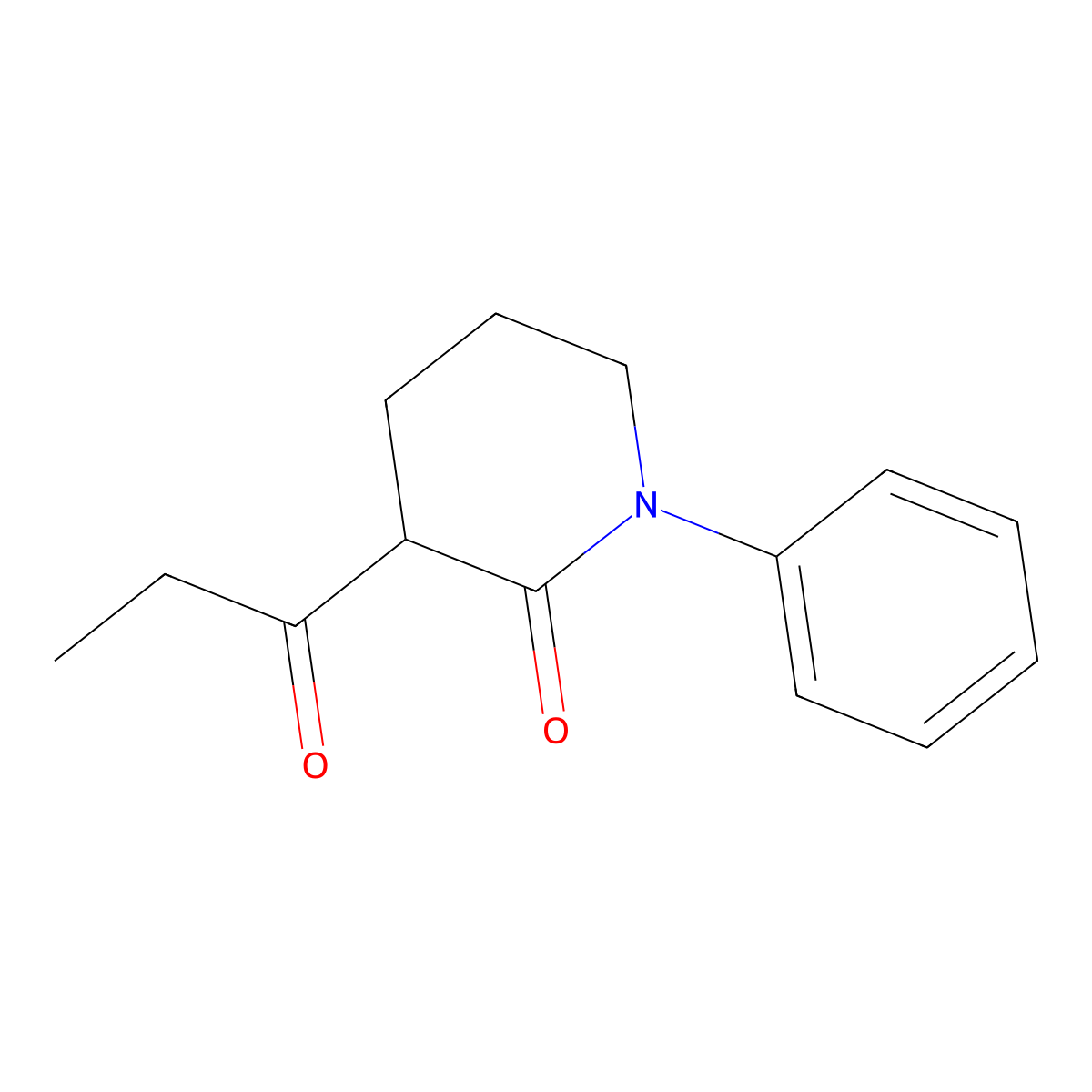 1-Phenyl-3-propanoylpiperidin-2-one molecular structure, CAS 1791423-97-6