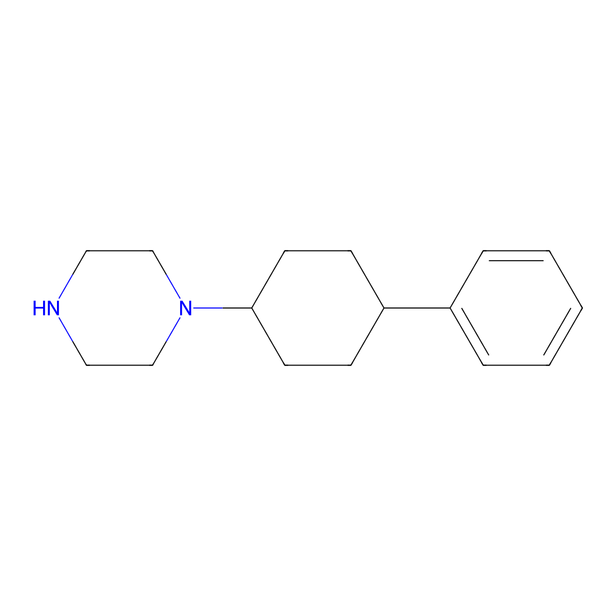 1-(4-Phenyl-cyclohexyl)-piperazine molecular structure, CAS 179163-07-6