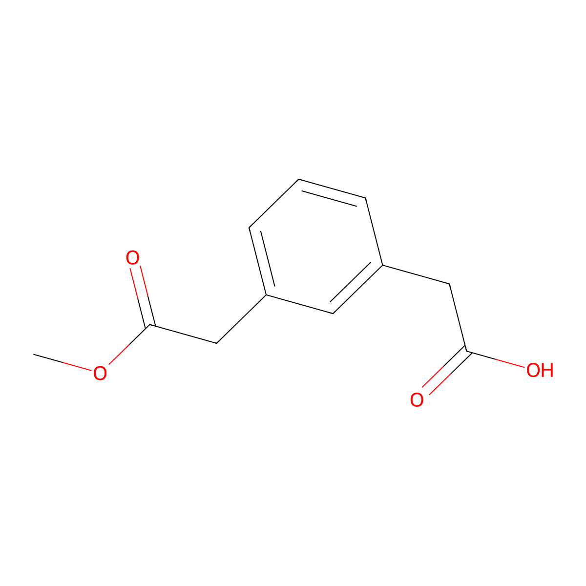 2-(3-(2-Methoxy-2-oxoethyl)phenyl)acetic acid molecular structure, CAS 179178-90-6