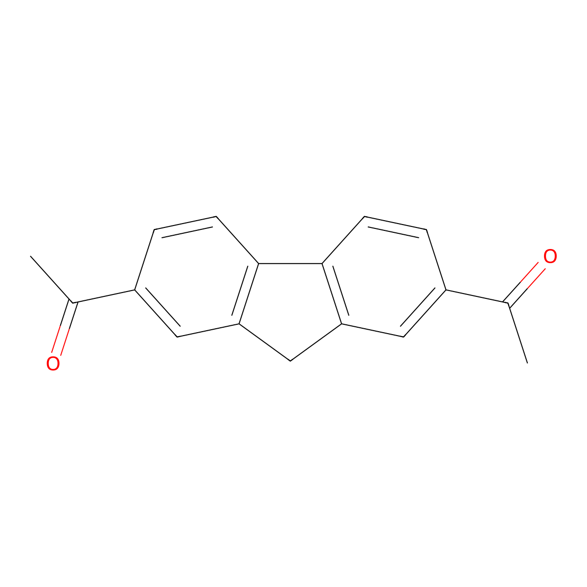 1,1'-(9H-Fluorene-2,7-diyl)di(ethan-1-one) molecular structure, CAS 17918-17-1