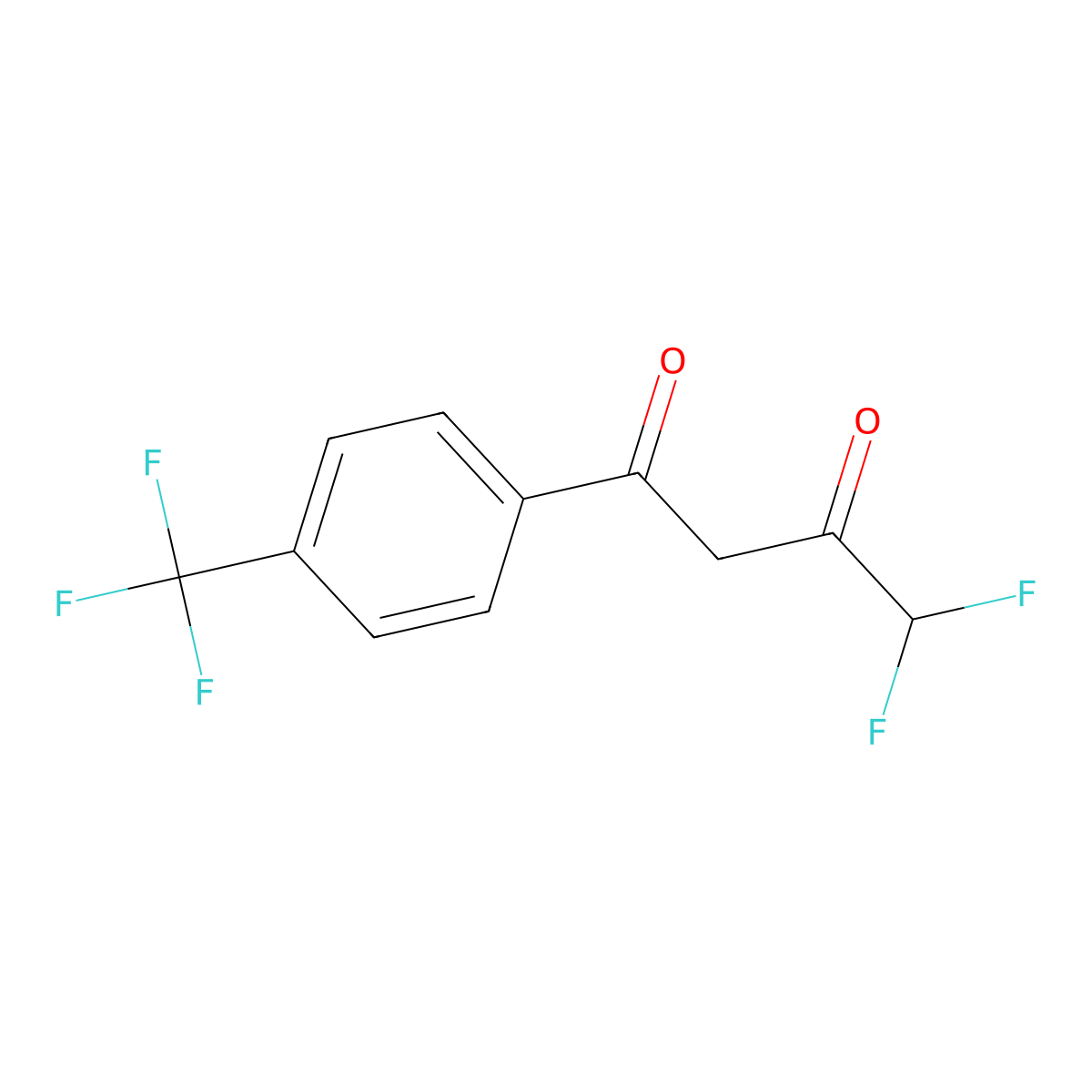 4,4-Difluoro-1-(4-trifluoromethylphenyl)butane-1,3-dione molecular structure, CAS 179184-67-9