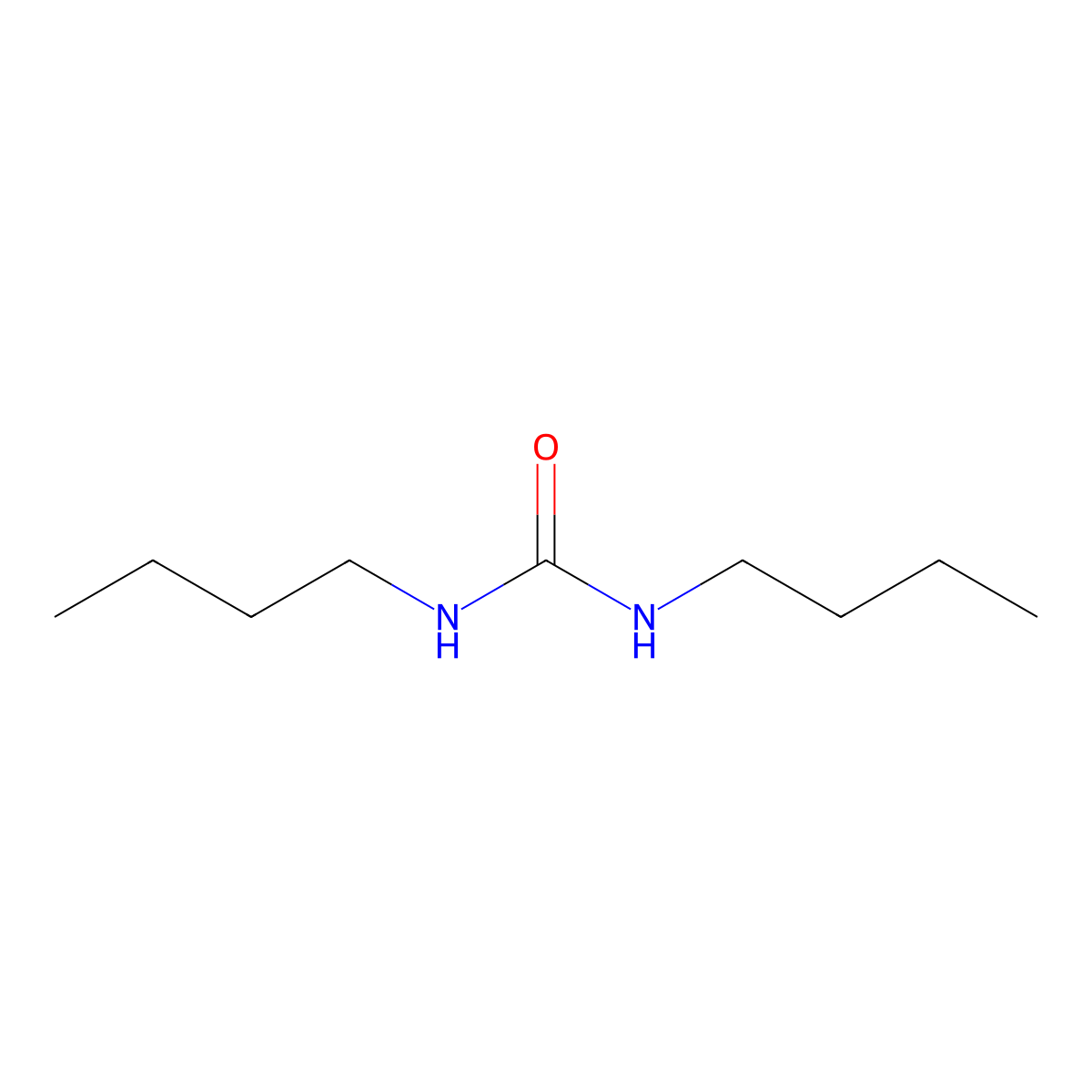 Dibutylurea molecular structure, CAS 1792-17-2