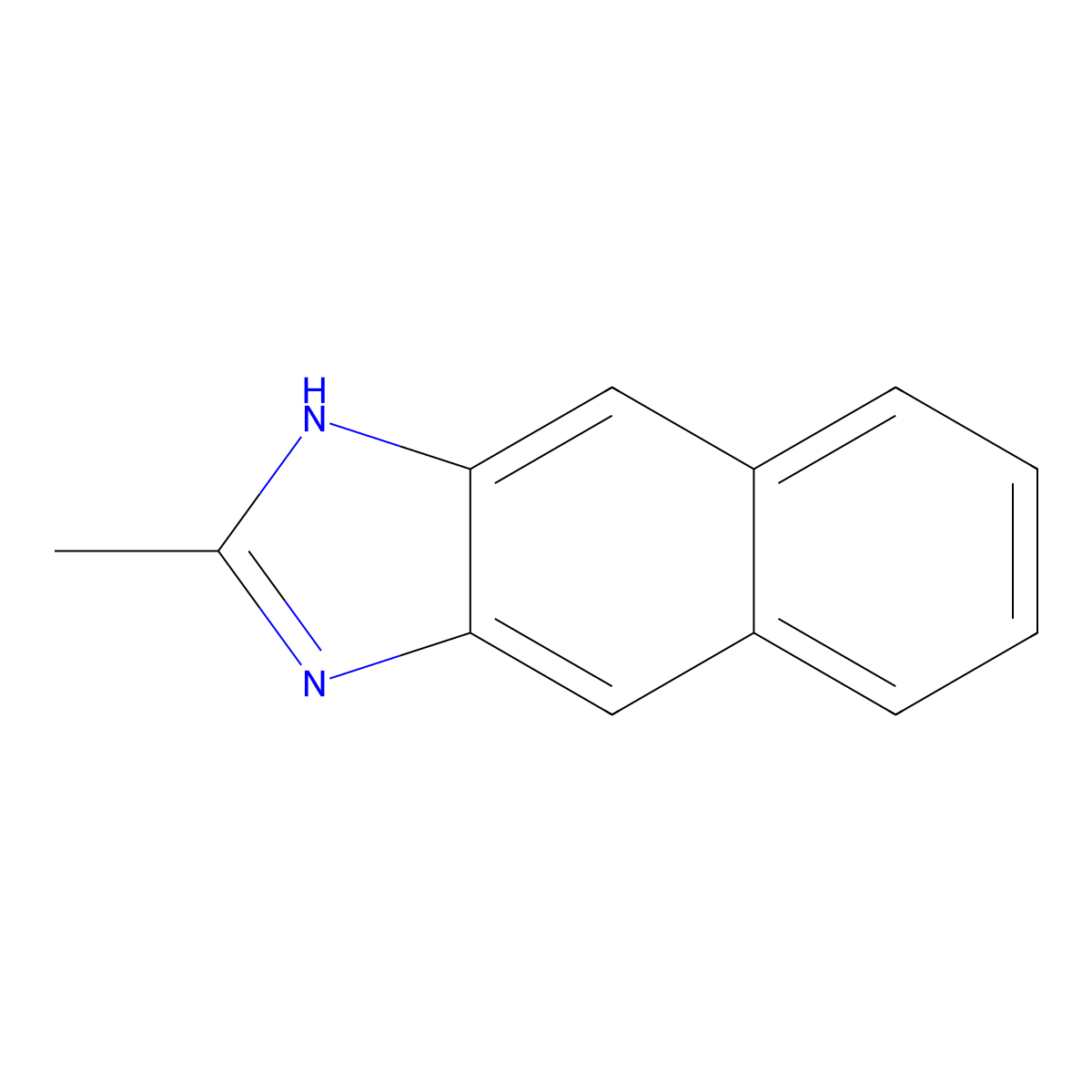 2-Methyl-1H-naphtho[2,3-d]imidazole molecular structure, CAS 1792-36-5
