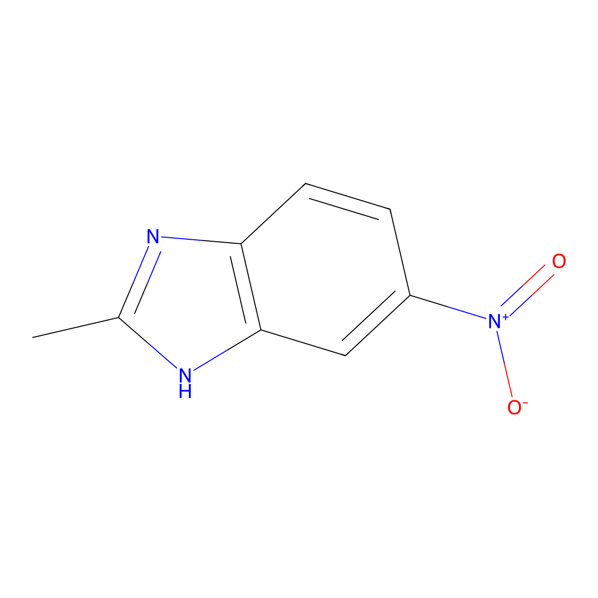 2-Methyl-5-nitrobenzimidazole molecular structure, CAS 1792-40-1