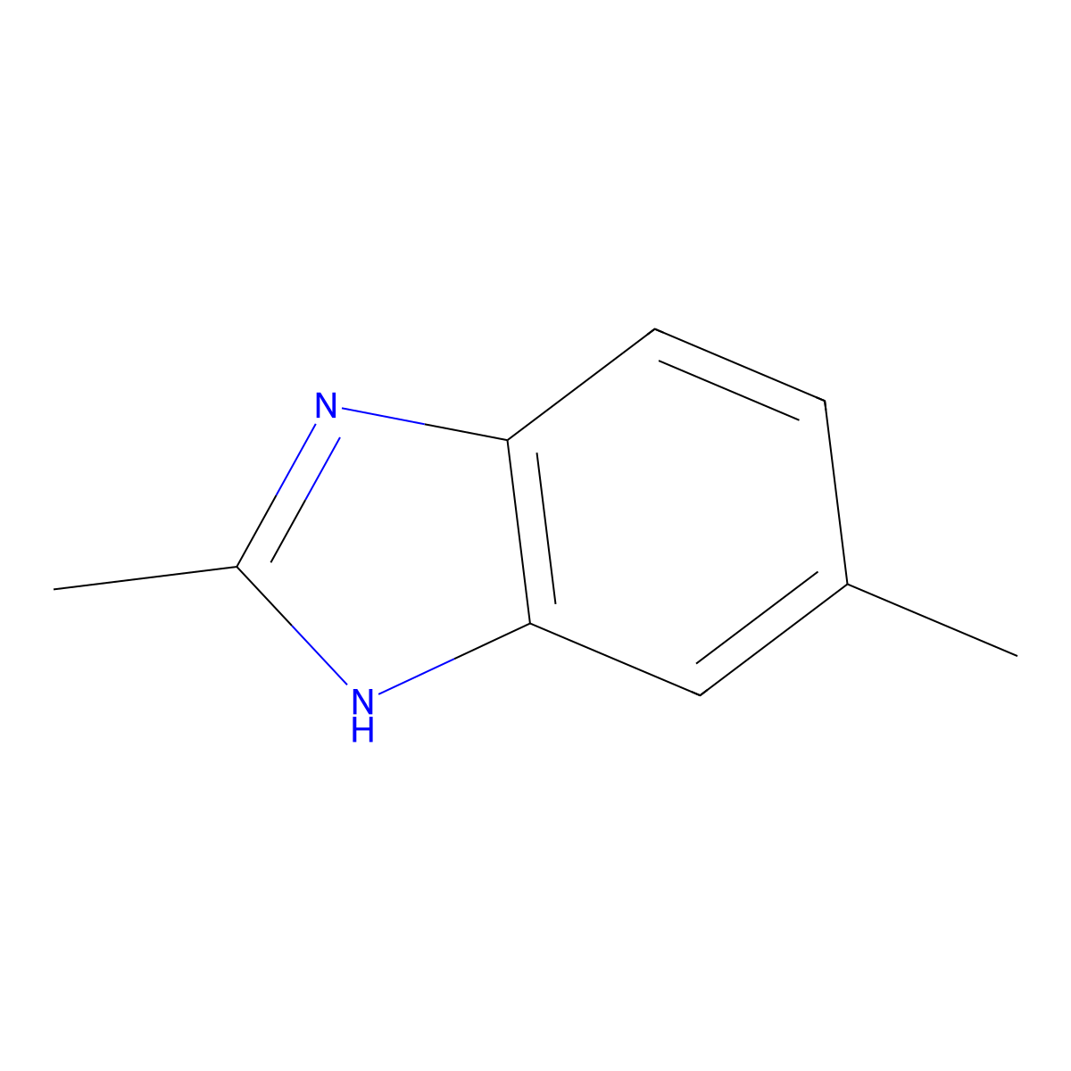 2,6-Dimethylbenzimidazole molecular structure, CAS 1792-41-2