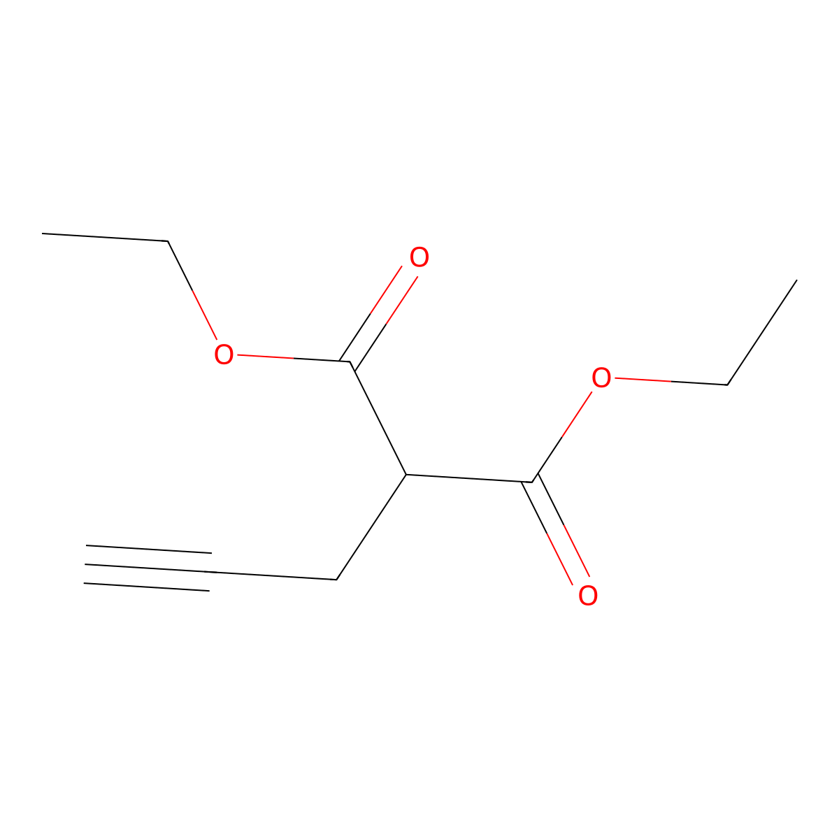 Diethyl 2-Propynylmalonate molecular structure, CAS 17920-23-9